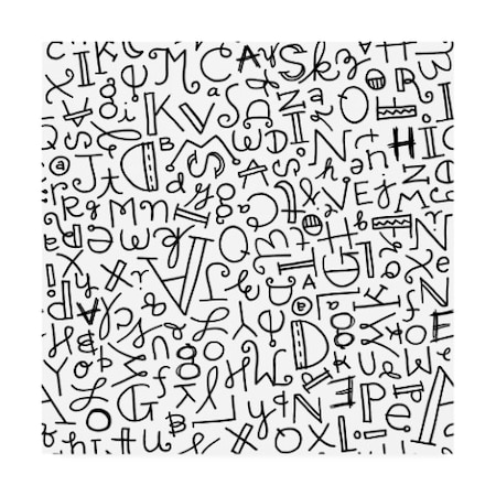 Holli Conger 'Hand Letters Repeat' Canvas Art,35x35